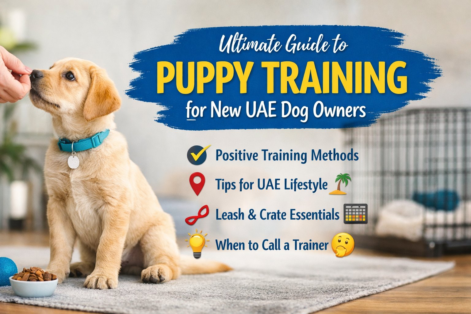 Ultimate Guide to Puppy Training for New UAE Dog Owners