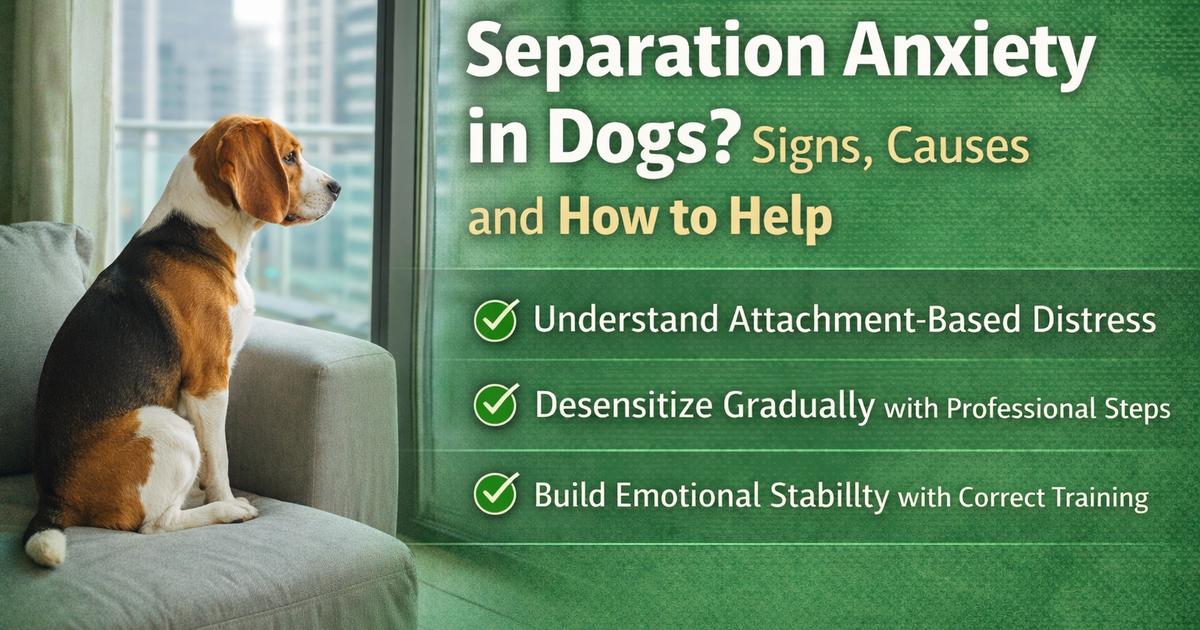 Separation Anxiety in Dogs: Signs, Causes and How to Help